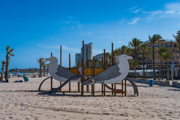 Cityscape of Alicante, Spain - obrazy, fototapety, plakaty