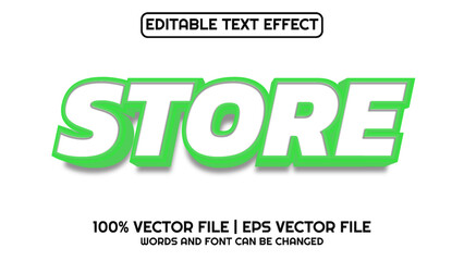 Editable text effect modern 3d and minimal font style