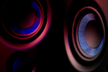 closeup of speakers as wallpaper
