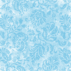 Vintage pale blue tapestry pattern