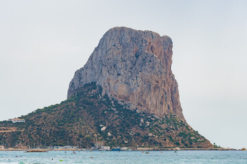 Cityscape of Calpe (Alicante, Spain)