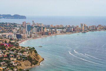 Naklejka premium Cityscape of Calpe (Alicante, Spain)