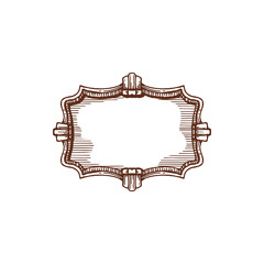 Royal frame decorative vintage border isolated retro photo-frame. Vector border with decorative elements of wedding invitations, greeting cards and menu covers, certificates, documents framing