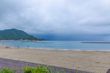 宇久須キャンプ場からの海