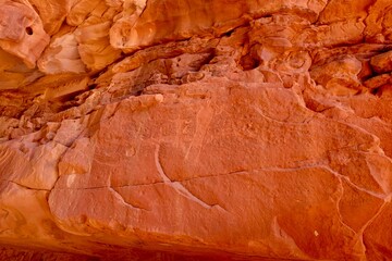 Wunderschönes Wadi Rum Wandmalerei  in Jordanien 