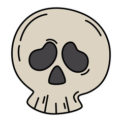 Halloween skull icon.