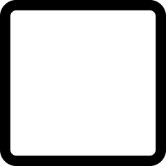 square icon vector image or sign.