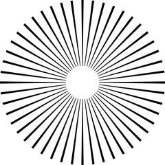 Obraz premium Sunburst element radial stripes or sunburst backgrounds