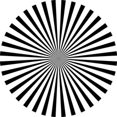 Obraz premium Sunburst element radial stripes or sunburst backgrounds