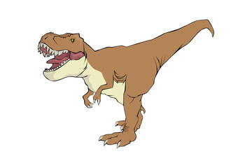 T-rex colored