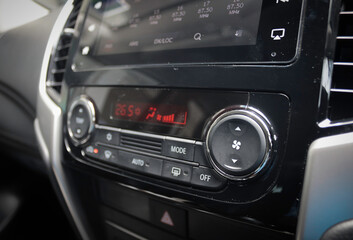 Control panel car air conditioner dashboard  console Technology in a modern car