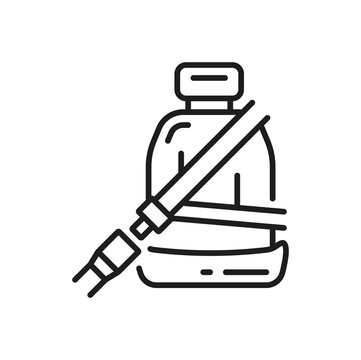 recommend clip art: Car seat belt and driving safety thin line icon. Vehicle driver protection in accident or collision, automobile insurance risk and cover outline sign. Car traffic violation thin line vector icon