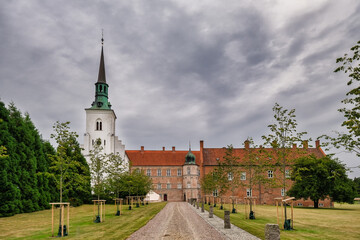 Brahetrolleborg Castle in Korinth on Funen in Denmark