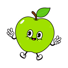 Cute funny red pepper waving hand character. Vector hand drawn traditional cartoon vintage, retro, kawaii character illustration icon. Isolated on white background. Pepper character concep