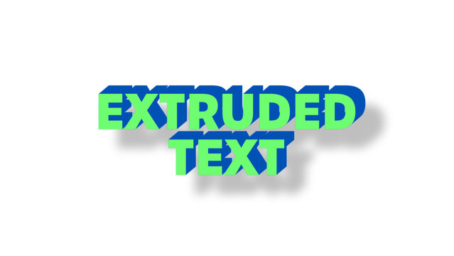 Extruded Text Overlay
