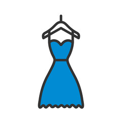 Elegant Dress On Shoulders Icon