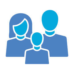 Family Glyph Two Color Icon