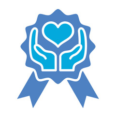 Award Glyph Two Color Icon