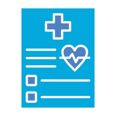 Obraz premium Medical Glyph Two Color Icon