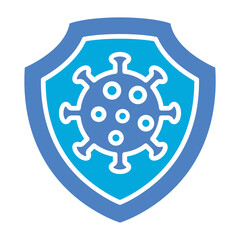 Prevention Glyph Two Color Icon