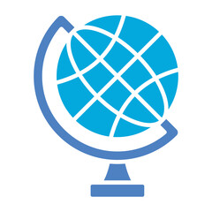 Globe Glyph Two Color Icon