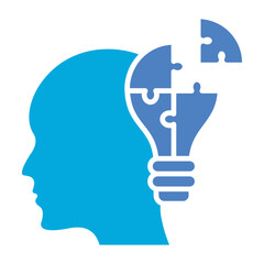 Strategy Glyph Two Color Icon