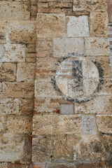 Second World War wall sign indicating where there was a hydrant (I is for 