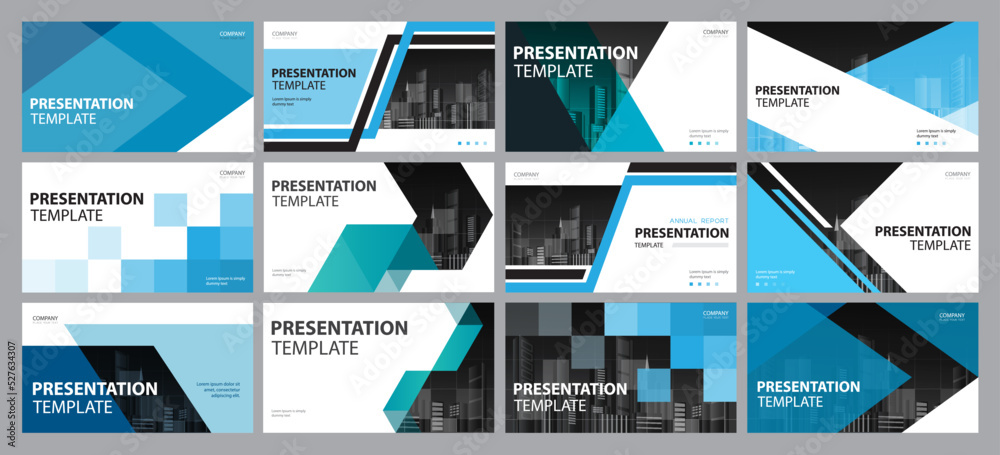 Poster set abstract business presentation cover background design template and cover page design for book m
