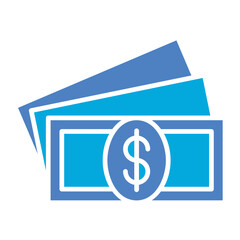Cash Money Glyph Two Color Icon