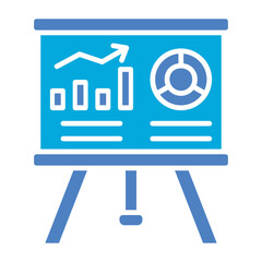 Presentation Glyph Two Color Icon