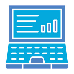 Laptop Glyph Two Color Icon