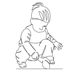 little girl playing in the sand with a shovel