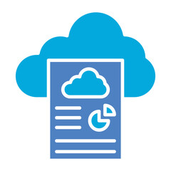 Document Glyph Two Color Icon