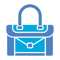 Purse Glyph Two Color Icon