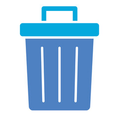 Bin Glyph Two Color Icon