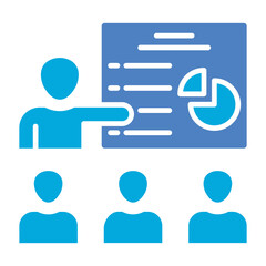 Presentation Glyph Two Color Icon