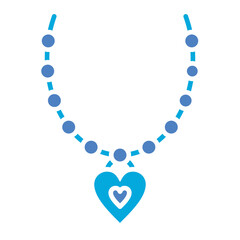Necklace Glyph Two Color Icon