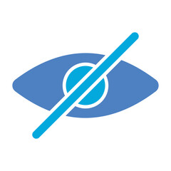 Hide Glyph Two Color Icon