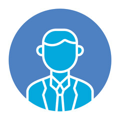 Profile Glyph Two Color Icon