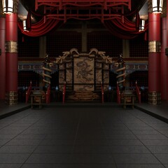 Chinese Style Palace Throne Room
