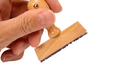 Holzstempel ohne Aufschrift
