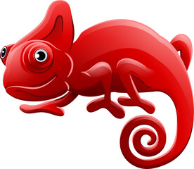 Chameleon Animal Cartoon Character