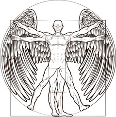 Vitruvian Man Angel