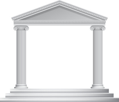 Greek Column Temple
