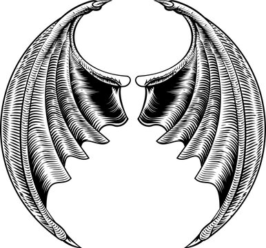 recommend clip art: Bat or Dragon Wings Design
