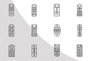 Remote Icons Outline, Remotes Svg, Remote Bundle, Icon Bundle, Roku Remote Svg, Remotes, Remote Control Svg, Svg Cut File,