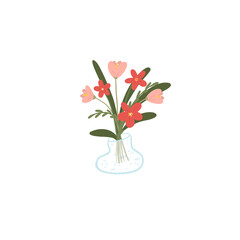 Floral vase, flower in jug
