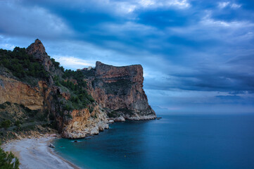 The cove of the Cueva dels Arcs in Alicante