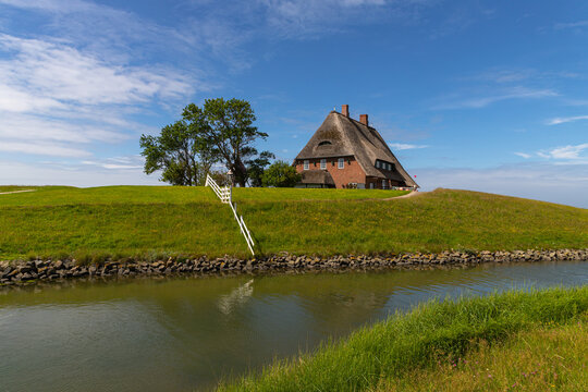 Pfarrhaus auf Hallig Hooge