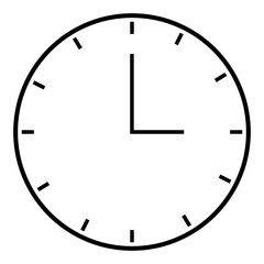 simple clock icon design